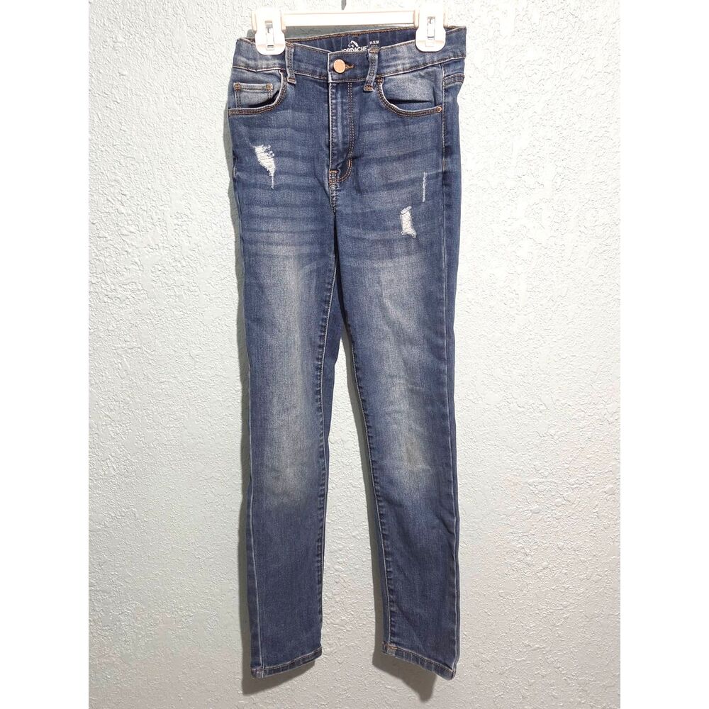 Girl's Jordache Distressed Skinny Leg Jeans Sz 14 Slim